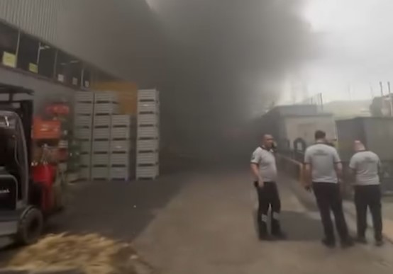 Bursa'da Otomotiv Fabrikasında Yangın! (1)