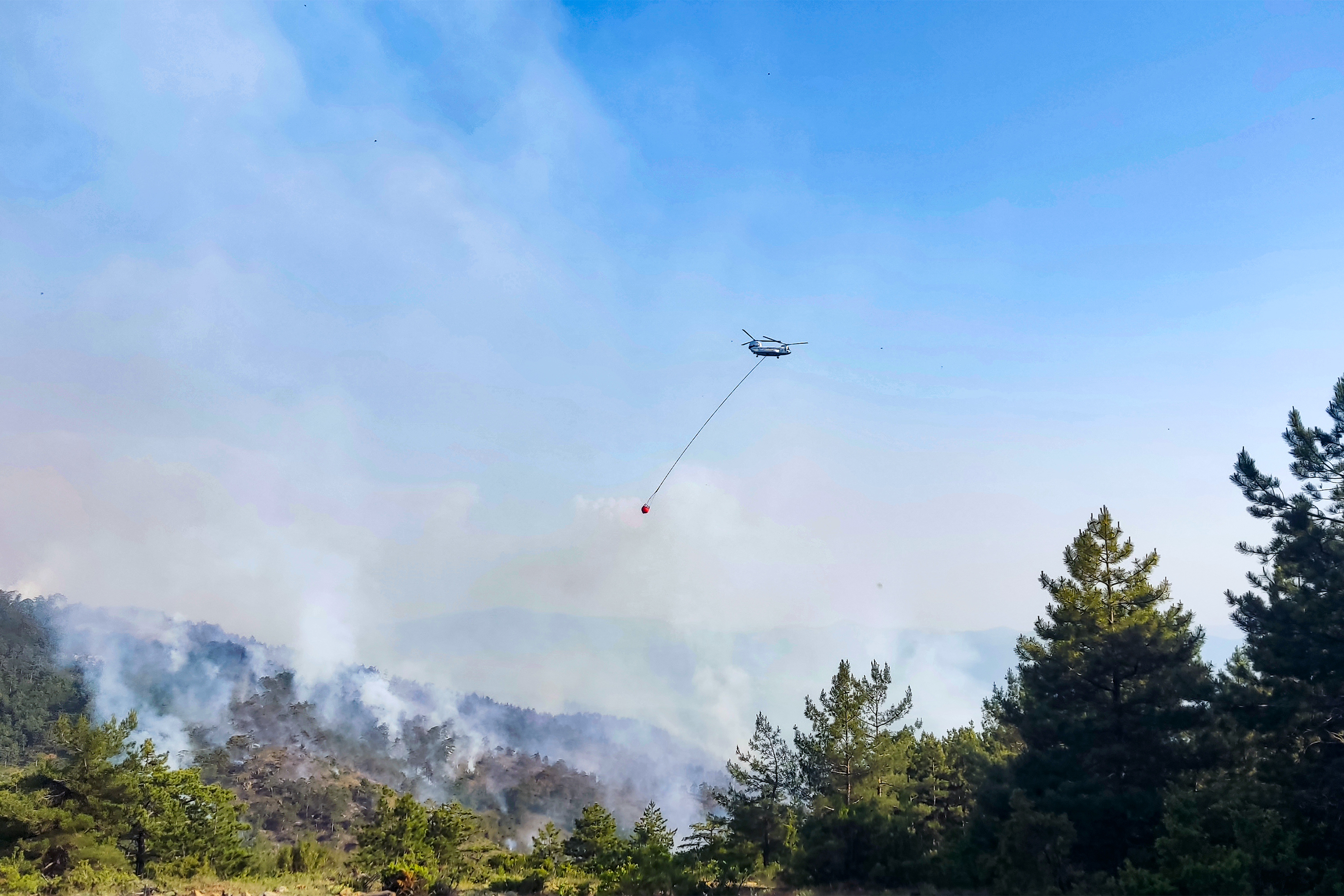 Orhaneli’deki Kızılçam Orman Yangını Kontrol Altına Alındı (5)