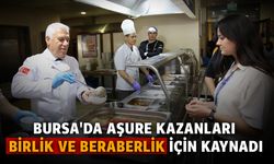 Bursa'da aşure kazanları birlik ve beraberlik için kaynadı