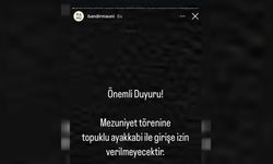 Mezuniyet töreninde topuklu ayakkabı yasağı! Giyen kadınlar törene alınmadı...