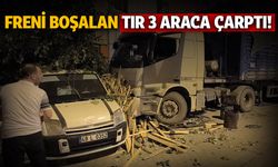 Bursa'da freni boşalan TIR, 3 araca çarptı